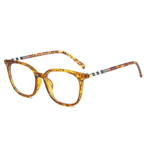 Marco de gafas opacas de marca Marco óptico Anti luz azul Gafas de ordenador Marco retro de moda