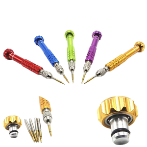 Kit de 5 mini-outils de réparation pour téléphones portables/cellulaires, jeu de tournevis de précision en acier S2 chromé Torx DIY pour la réparation de téléphones et de montres, boîte OEM - Product Image 3