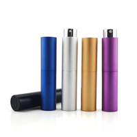 8 ml rechargeable violet testeur réutilisable Twist Up tendance en aluminium voyage Cologne parfum atomiseur premium parfum bouteille