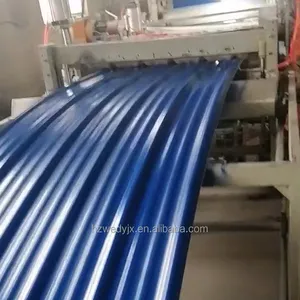 Mesin Pembuat Ekstruder Plastik Lini Produksi Bahan Bangunan Genteng Bergelombang PVC ASA