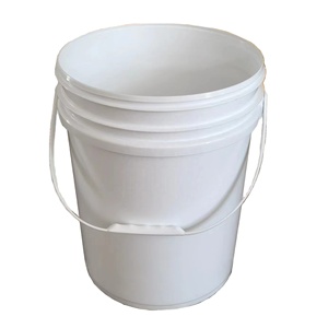 Approvisionnement d'usine Seau 20L avec poignée Réservoir d'eau en plastique carré et cylindrique écologique Grand seau de 5 gallons de qualité alimentaire - Product Image 1