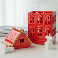 Décoration de bureau de Noël personnalisée en plaqué or moderne Décoration de maison Ornements en céramique
