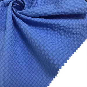 Waffle Crepe Breathable Lightweight Plain 100% Polyester Fabric For Shirts Or Shorts