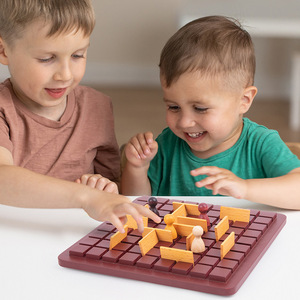 <span class=keywords><strong>Jeu</strong></span> <span class=keywords><strong>de</strong></span> <span class=keywords><strong>société</strong></span> éducatif en bois <span class=keywords><strong>de</strong></span> haute qualité, durable, à thème <span class=keywords><strong>de</strong></span> dessin animé, pour <span class=keywords><strong>2</strong></span> <span class=keywords><strong>joueurs</strong></span>, <span class=keywords><strong>jeu</strong></span> <span class=keywords><strong>de</strong></span> logique pour l'entraînement des compétences des jeunes adultes - Product Image 2