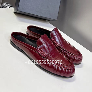 Pantuflas Clásicas <span class=keywords><strong>de</strong></span> Moda <span class=keywords><strong>para</strong></span> <span class=keywords><strong>Mujer</strong></span> 2026, Sandalias <span class=keywords><strong>de</strong></span> Verano <span class=keywords><strong>de</strong></span> Cuero <span class=keywords><strong>de</strong></span> Alta Calidad, Tallas 34-40, Mules Casuales - Product Image 4