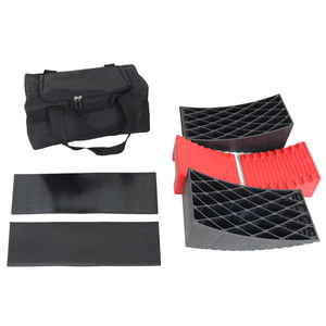 OEM Source Plastic Camper Leveling <b>Blocks</b> for Dual Axle Tandem Wheel Chocks RV Leveling Ramp Parking - Product Image 2