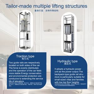 Özelleştirilmiş ev asansör platformu tekerlekli sandalye asansör açık küçük asansör hidrolik engelli çekiş asansör için asansörler - Product Image 2