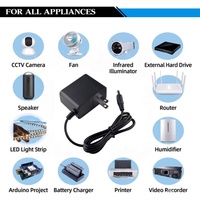 Adaptador de Corriente CA/CC de 12V 1A de Potencia Completa, Venta al por Mayor de Fábrica, Fuente de Alimentación de Voltaje Amplio 100-240V para Decodificador de TV y Receptor Digital