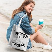 Sac fourre-tout en toile recyclée, motif imprimé personnalisé, logo, taille, poignée, matériau durable, unisexe, vente en gros