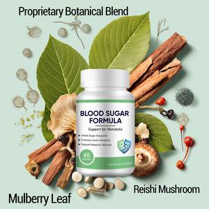 OEM Label pribadi kadar gula darah sehat kapsul suplemen Herbal grosir dengan ekstrak kayu manis untuk dukungan gula darah - Product Image 3