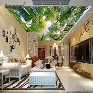 Película de Techo Elástica de PVC de Alta Calidad con Diseño de Árboles del Cielo en 3D, Decorativa y Moderna - Product Image 6