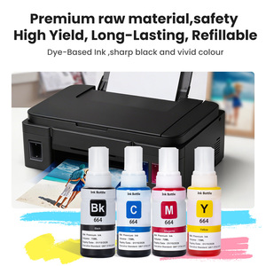 Bottiglia d'<span class=keywords><strong>Inchiostro</strong></span> Compatibile Epson 664 da 70ml, <span class=keywords><strong>Inchiostro</strong></span> Colorato in Massa per Stampanti a Getto d'<span class=keywords><strong>Inchiostro</strong></span> L130 L120 L220, <span class=keywords><strong>Ricarica</strong></span> T664 T673 - Product Image 5
