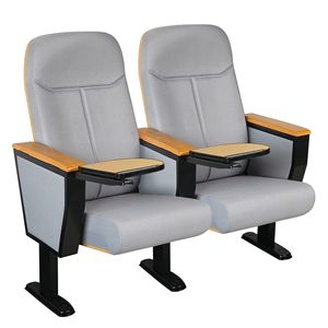 Silla de Auditorio Jiarunde C-806 Gris con Reposabrazos y Bandeja para Teatro, Cine, Sala de Conferencias - Product Image 1