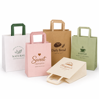 Bolsa de Papel Kraft para Pizza, Resistente a la Grasa, de Grado Alimenticio, Segura, Reciclable, para Panadería, Pastelería, Repostería, Clásica, Resistente al Aceite