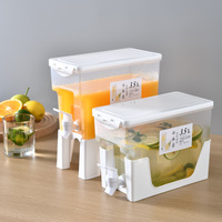 Distributeur de boissons d'été grande capacité 3,5 L avec robinet, seau à thé glacé et carafe à eau froide pour l'extérieur