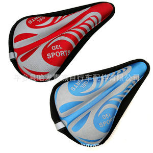 Housse de selle de vélo en gel, coussin en silicone, design sportif confortable pour VTT, unisexe, adultes - Product Image 1