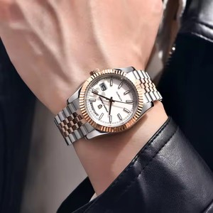 PAGANI DESIGN 2025 Nuovo <span class=keywords><strong>Orologio</strong></span> <span class=keywords><strong>Automatico</strong></span> di Lusso DD36 con Quadrante Smaltato Argento e <span class=keywords><strong>Oro</strong></span> per Uomo, Vetro Zaffiro AR, <span class=keywords><strong>Orologio</strong></span> Meccanico da Polso - Product Image 3
