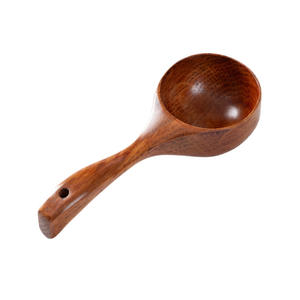 Vecchio Stile Artigianale Rosso Ecologico Durevole per Bagno e Immersione, in Legno Massello di Bambù, con Manico, per Riso e Cereali, Stile Semplice - Product Image 5