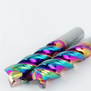 HRC55 Tungsten Carbide 3-Flute <strong>End</strong> <strong>Mill</strong> 45 Helix CNC Milling Cutter OEM/ODM Colorful <strong>Coating</strong> for Aluminum 3-Year Warranty - Product Image 2