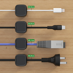 El más vendido, organización de almacenamiento debajo del escritorio y escritorio, herramienta imprescindible, Clips de Cable adhesivos magnéticos, soporte organizador de cables - Product Image 3