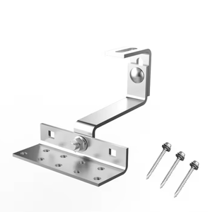Solar Roof Hook Pv <b>Bracket</b> Adjustable Galvanized Steel Solar Tile Roof Hook Mount Kit for Solar Mounting System - Product Image 2
