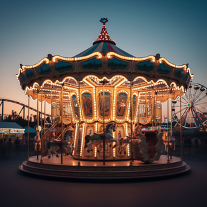 Camiseta del parque de atracciones There's A Great Big Beautiful Tomorrow Theme Park Carousel - Product Image 3