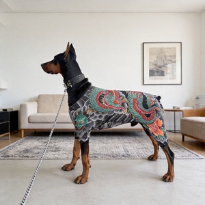 Ropa para mascotas al por mayor con diseño de tatuaje - Traje elástico de cuatro patas para perros Golden <span class=keywords><strong>Retriever</strong></span>, <span class=keywords><strong>Pitbull</strong></span> y Bulldog (Directo de fábrica) - Product Image 5