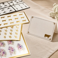Autocollants pour cartes de menu de mariage, 60 couleurs, icônes alimentaires pour la décoration de table de mariage, anniversaire, baby shower