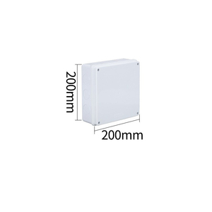 200x200x80mm IP65 <b>Waterproof</b> Junction <b>Box</b> ABS Plastic Custom Hole Opening Support with Built-in Sealing Strip Outdoor Enclosure - Product Image 3
