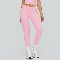 Leggings de sport pour femmes, taille basse, coupe slim, blocage de couleur, effet push-up, leggings de yoga souples et élastiques, leggings de course en plein air, leggings de gym