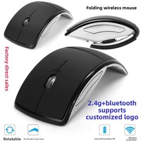 Producto transfronterizo / Directo de fábrica Shopee, en stock, inalámbrico, plegable, óptico 24G, ergonómico, elegante, ultradelgado