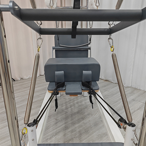 Equipo <span class=keywords><strong>de</strong></span> <span class=keywords><strong>Pilates</strong></span> 3 en 1 con <span class=keywords><strong>Torre</strong></span>, Modelo Reformer Trapeze, Fabricado en Aluminio para Estudio - Product Image 5