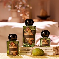 Diffuseur de parfum en verre personnalisable de 50 ml, 110 ml, 200 ml, huile essentielle, parfum sans flamme, cadeau, parfum longue durée, diffuseur de parfum à bâtonnets