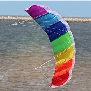 Venta caliente doble línea <span class=keywords><strong>de</strong></span> parapente playa del arco iris <span class=keywords><strong>cometa</strong></span> para al aire libre con <span class=keywords><strong>vuelo</strong></span> <span class=keywords><strong>de</strong></span> herramienta - Product Image 2