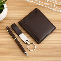 Regalos personalizados de boda para invitados, carteras de diseñador, set de regalo para hombres con bolígrafo y llavero, artículos únicos a la venta