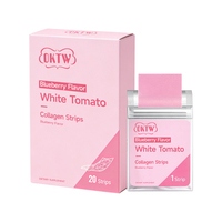OKTW Beauty Collagen Strips White Tomato Film 7 Jours Blanchissant Soutient la Fermeté de la Peau Éclaircissant Anti-Âge Complément de Beauté