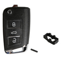 Control Remoto Universal Xhorse Vvdi 100% Original para Llave Transpondedor Plegable Estilo V-W MQB de 3 Botones XKMQB1en