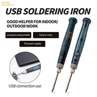 Pistolet de soudage à poignée de fer à souder USB Portable 5V 8W outil de réparation outil de chauffage électrique professionnel avec voyant lumineux