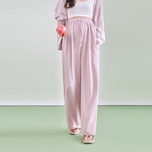 <span class=keywords><strong>Pantalon</strong></span> de maternité YIYI taille haute à jambes larges, extensible et sans coutures, pour le printemps et l'été, avec soutien abdominal, amincissant et flatteur pour la silhouette - Product Image 4