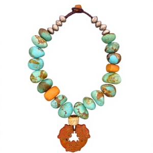 New Premium Multilayer Coral Beaded <b>Statement</b> <b>Necklace</b> Stylish Unique Woman Ball Shape Party Wedding Gifts Jewelry with Woman - Product Image 4