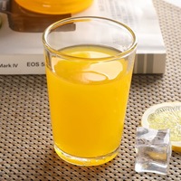 Ensemble de mugs à bière en verre givré transparent de 200 ml, style vintage, portables et réutilisables, lavables au lave-vaisselle, pour les voyages et la maison