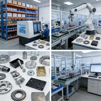 Pièces UAV en métal usinées CNC sur mesure en aluminium inoxydable 4 axes, service d'usine chinoise, chargeur robot en laiton