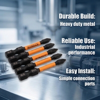 KiWALL 5Pcs PH1 Magnetic Impact Screwdriver Bits, S2 Alloy Steel 1/4" Hex Quick Change Shank Phillips Drill Bits