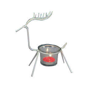 Bougeoir renne en fer européen, chandelier en forme de renne, porte-bougie pour décoration de la maison - Product Image 1