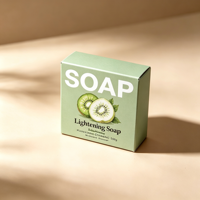 Ensemble de boîtes à savon en carton rigide écologique personnalisable avec gaufrage et laminage mat pour emballage cadeau