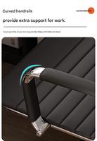 Chaise de bureau ergonomique moderne en maille avec siège en mousse souple et design réglable pour le bureau à domicile et l'utilisation commerciale