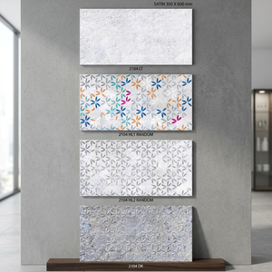 Carreaux muraux en céramique numériques de conception moderne 300x600 mm 30x60 cm pour cuisine, maison, extérieur, pour la décoration de hall de centre commercial, Arabie Saoudite, vente chaude - Product Image 2