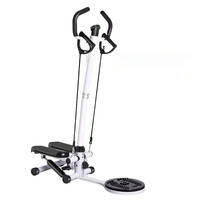 Steppeur multifonctionnel avec corde de traction et disque de torsion, appareil de fitness compact pour entraînement à domicile, simulateur d'escalade
