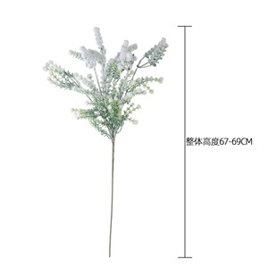 Flores Artificiales CallaFloral Baby's Breath, Plástico Blanco, Decoración de Boda, Estilo Realista INS, Manualidades - Product Image 4