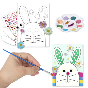 Set di Giocattoli in Legno 3D Fai-da-Te per Pasqua |   Cornice per Uova Dipingibile con Coniglietto e Pezzi di <span class=keywords><strong>Uovo</strong></span> |   Regalo Creativo Artigianale - Product Image 4